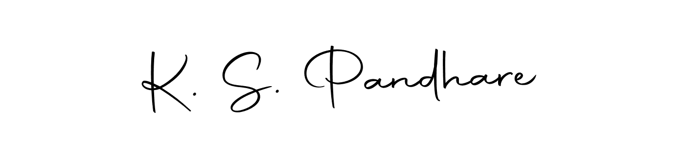 Make a beautiful signature design for name K. S. Pandhare. Use this online signature maker to create a handwritten signature for free. K. S. Pandhare signature style 10 images and pictures png