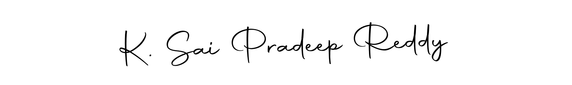 Create a beautiful signature design for name K. Sai Pradeep Reddy. With this signature (Autography-DOLnW) fonts, you can make a handwritten signature for free. K. Sai Pradeep Reddy signature style 10 images and pictures png