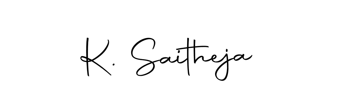 Make a short K. Saitheja signature style. Manage your documents anywhere anytime using Autography-DOLnW. Create and add eSignatures, submit forms, share and send files easily. K. Saitheja signature style 10 images and pictures png