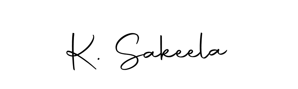 Here are the top 10 professional signature styles for the name K. Sakeela. These are the best autograph styles you can use for your name. K. Sakeela signature style 10 images and pictures png