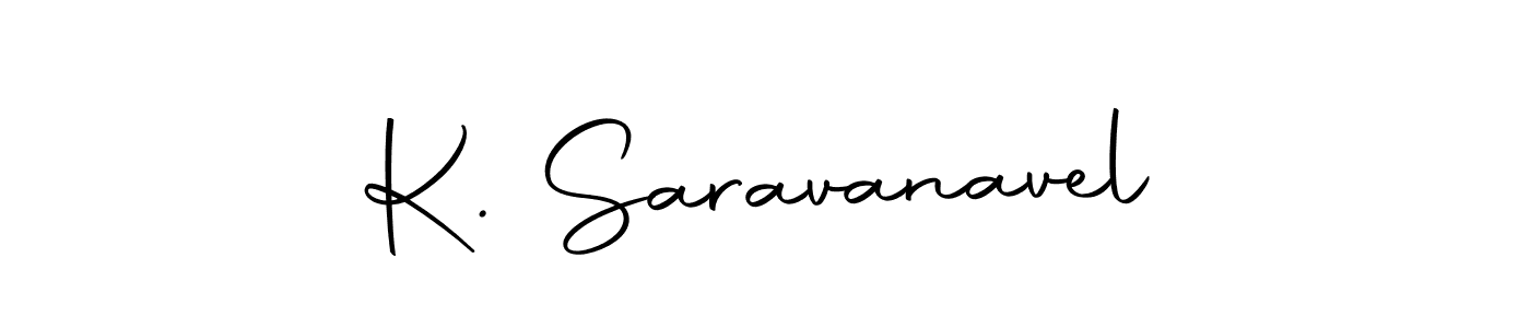 You should practise on your own different ways (Autography-DOLnW) to write your name (K. Saravanavel) in signature. don't let someone else do it for you. K. Saravanavel signature style 10 images and pictures png