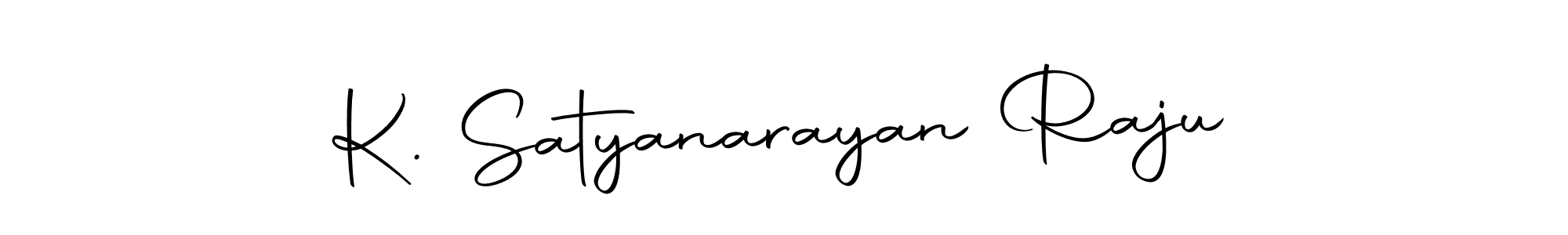 You should practise on your own different ways (Autography-DOLnW) to write your name (K. Satyanarayan Raju) in signature. don't let someone else do it for you. K. Satyanarayan Raju signature style 10 images and pictures png