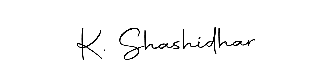 How to make K. Shashidhar name signature. Use Autography-DOLnW style for creating short signs online. This is the latest handwritten sign. K. Shashidhar signature style 10 images and pictures png