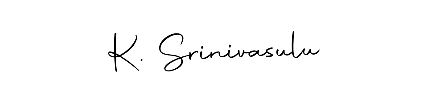How to make K. Srinivasulu signature? Autography-DOLnW is a professional autograph style. Create handwritten signature for K. Srinivasulu name. K. Srinivasulu signature style 10 images and pictures png