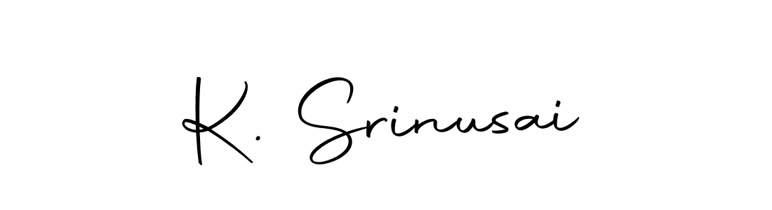 Create a beautiful signature design for name K. Srinusai. With this signature (Autography-DOLnW) fonts, you can make a handwritten signature for free. K. Srinusai signature style 10 images and pictures png