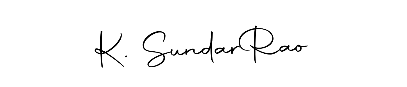 How to make K. Sundar  Rao name signature. Use Autography-DOLnW style for creating short signs online. This is the latest handwritten sign. K. Sundar  Rao signature style 10 images and pictures png
