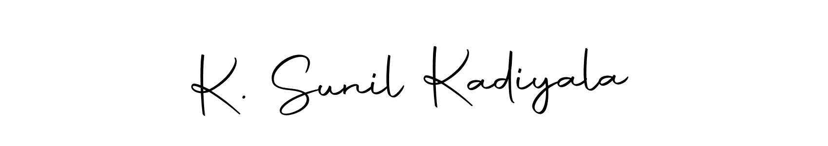 Also we have K. Sunil Kadiyala name is the best signature style. Create professional handwritten signature collection using Autography-DOLnW autograph style. K. Sunil Kadiyala signature style 10 images and pictures png