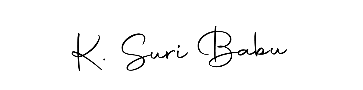 Here are the top 10 professional signature styles for the name K. Suri Babu. These are the best autograph styles you can use for your name. K. Suri Babu signature style 10 images and pictures png