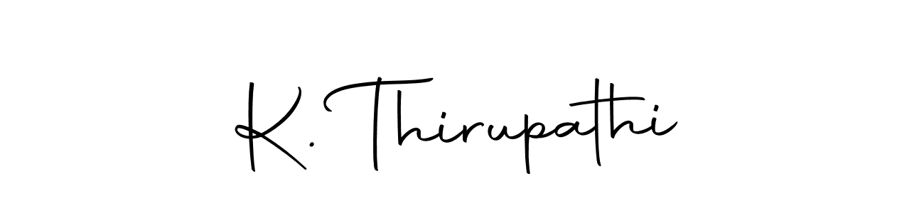 The best way (Autography-DOLnW) to make a short signature is to pick only two or three words in your name. The name K. Thirupathi include a total of six letters. For converting this name. K. Thirupathi signature style 10 images and pictures png