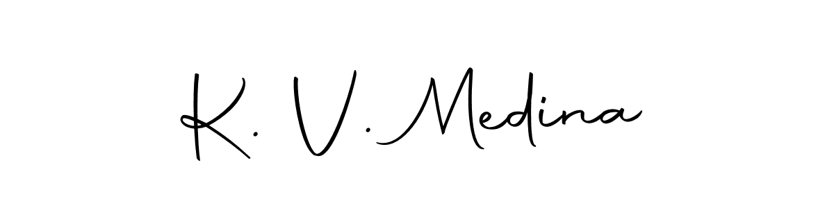 It looks lik you need a new signature style for name K. V. Medina. Design unique handwritten (Autography-DOLnW) signature with our free signature maker in just a few clicks. K. V. Medina signature style 10 images and pictures png