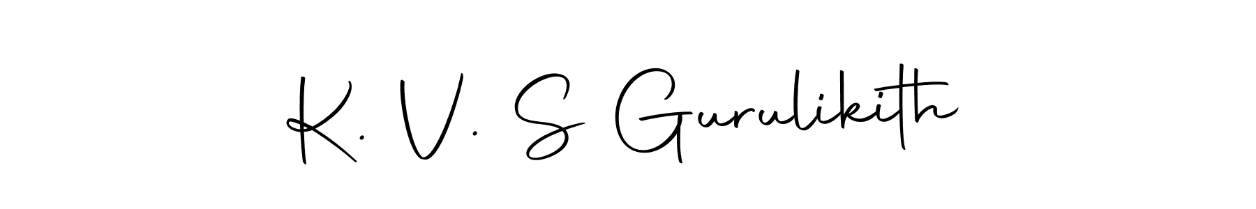 Here are the top 10 professional signature styles for the name K. V. S Gurulikith. These are the best autograph styles you can use for your name. K. V. S Gurulikith signature style 10 images and pictures png