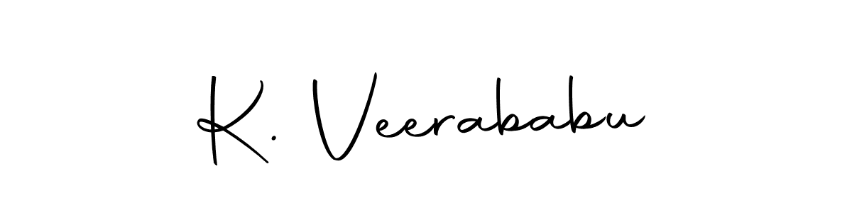 Make a short K. Veerababu signature style. Manage your documents anywhere anytime using Autography-DOLnW. Create and add eSignatures, submit forms, share and send files easily. K. Veerababu signature style 10 images and pictures png