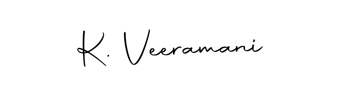 Design your own signature with our free online signature maker. With this signature software, you can create a handwritten (Autography-DOLnW) signature for name K. Veeramani. K. Veeramani signature style 10 images and pictures png