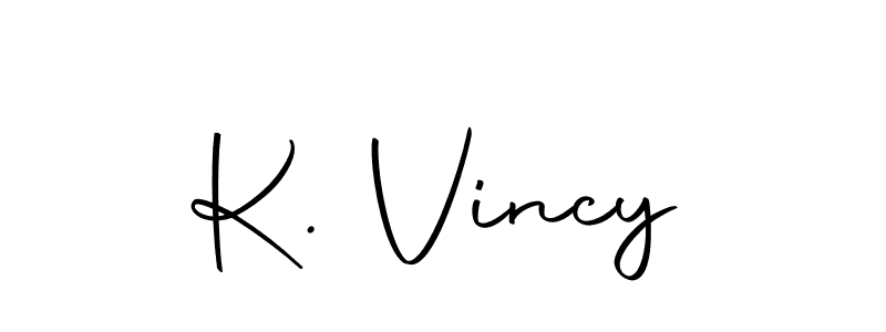 How to Draw K. Vincy signature style? Autography-DOLnW is a latest design signature styles for name K. Vincy. K. Vincy signature style 10 images and pictures png