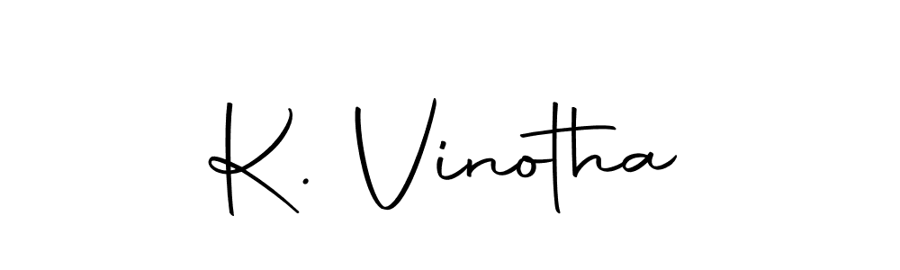 Make a beautiful signature design for name K. Vinotha. With this signature (Autography-DOLnW) style, you can create a handwritten signature for free. K. Vinotha signature style 10 images and pictures png