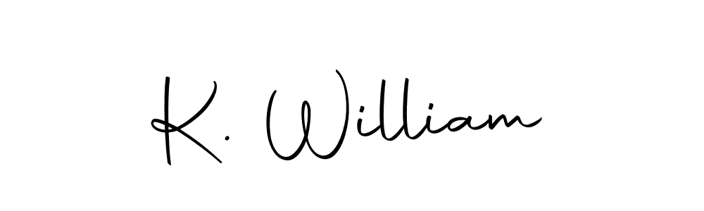 Here are the top 10 professional signature styles for the name K. William. These are the best autograph styles you can use for your name. K. William signature style 10 images and pictures png