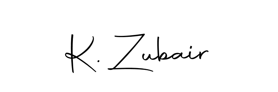 How to make K. Zubair signature? Autography-DOLnW is a professional autograph style. Create handwritten signature for K. Zubair name. K. Zubair signature style 10 images and pictures png