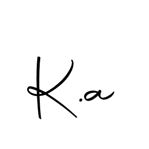 Create a beautiful signature design for name K.a. With this signature (Autography-DOLnW) fonts, you can make a handwritten signature for free. K.a signature style 10 images and pictures png