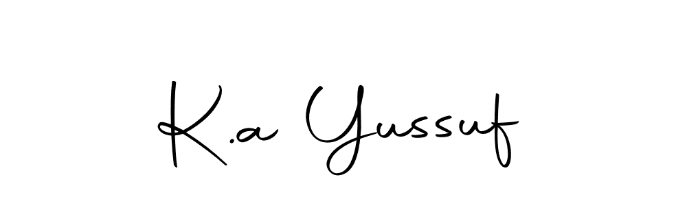 Make a beautiful signature design for name K.a Yussuf. Use this online signature maker to create a handwritten signature for free. K.a Yussuf signature style 10 images and pictures png