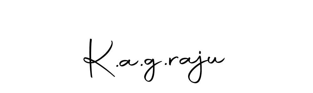 You should practise on your own different ways (Autography-DOLnW) to write your name (K.a.g.raju) in signature. don't let someone else do it for you. K.a.g.raju signature style 10 images and pictures png
