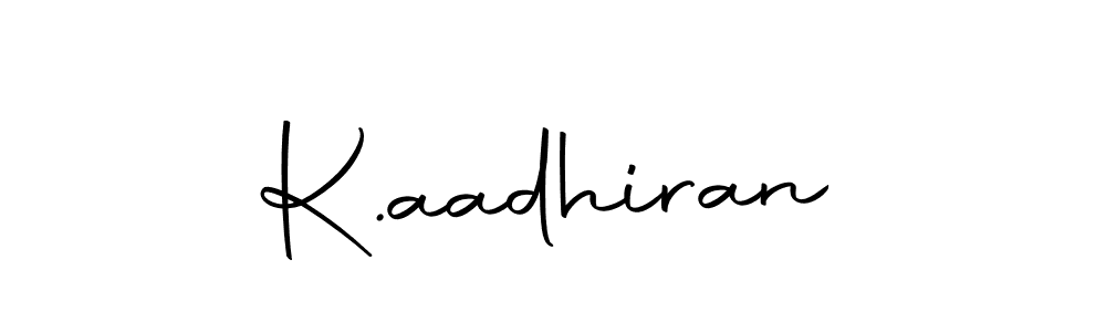 Make a beautiful signature design for name K.aadhiran. With this signature (Autography-DOLnW) style, you can create a handwritten signature for free. K.aadhiran signature style 10 images and pictures png