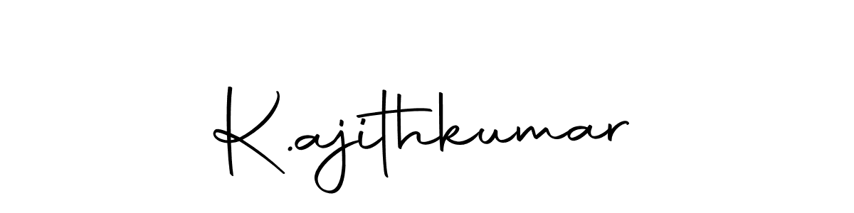 How to make K.ajithkumar name signature. Use Autography-DOLnW style for creating short signs online. This is the latest handwritten sign. K.ajithkumar signature style 10 images and pictures png