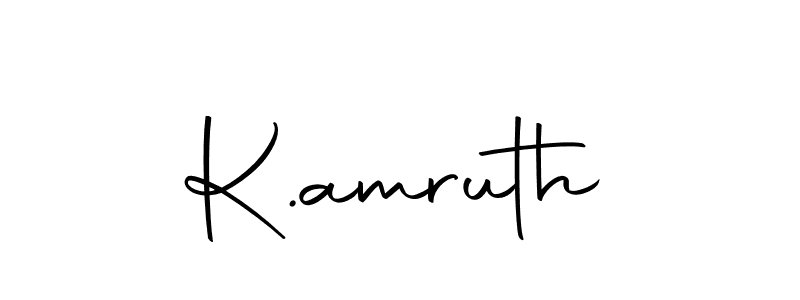 How to make K.amruth name signature. Use Autography-DOLnW style for creating short signs online. This is the latest handwritten sign. K.amruth signature style 10 images and pictures png