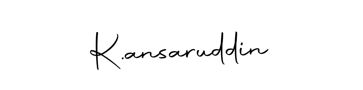 Create a beautiful signature design for name K.ansaruddin. With this signature (Autography-DOLnW) fonts, you can make a handwritten signature for free. K.ansaruddin signature style 10 images and pictures png