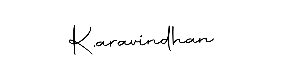 Make a beautiful signature design for name K.aravindhan. With this signature (Autography-DOLnW) style, you can create a handwritten signature for free. K.aravindhan signature style 10 images and pictures png