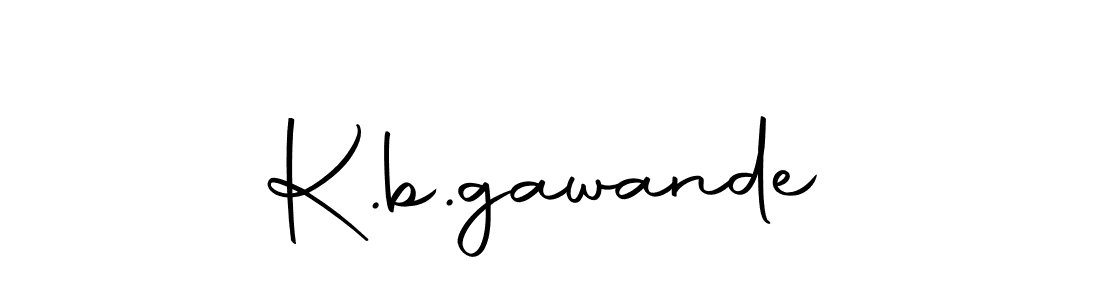 Make a beautiful signature design for name K.b.gawande. With this signature (Autography-DOLnW) style, you can create a handwritten signature for free. K.b.gawande signature style 10 images and pictures png