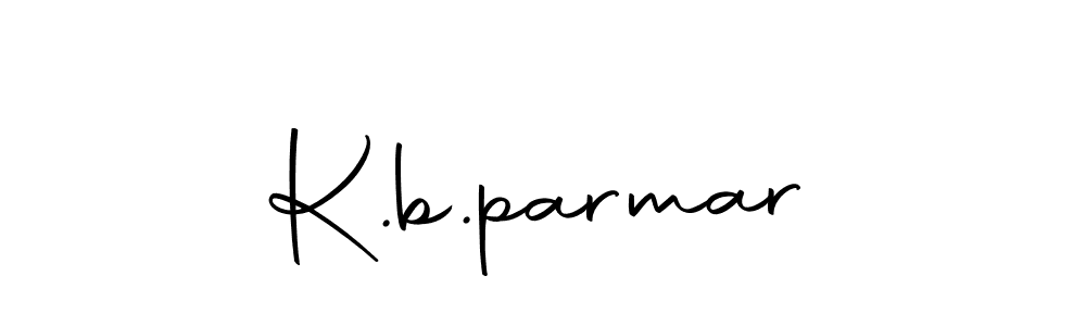 Design your own signature with our free online signature maker. With this signature software, you can create a handwritten (Autography-DOLnW) signature for name K.b.parmar. K.b.parmar signature style 10 images and pictures png
