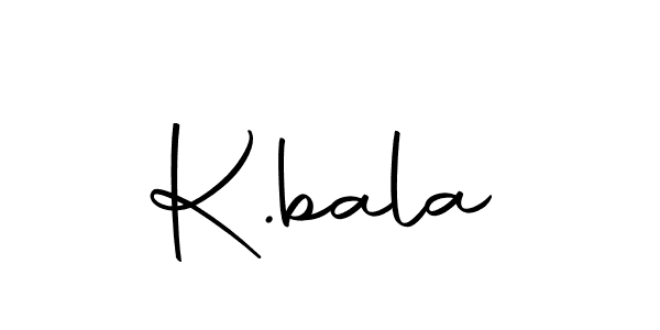 Design your own signature with our free online signature maker. With this signature software, you can create a handwritten (Autography-DOLnW) signature for name K.bala. K.bala signature style 10 images and pictures png