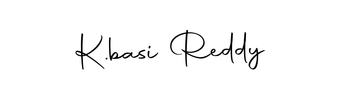 How to make K.basi Reddy name signature. Use Autography-DOLnW style for creating short signs online. This is the latest handwritten sign. K.basi Reddy signature style 10 images and pictures png