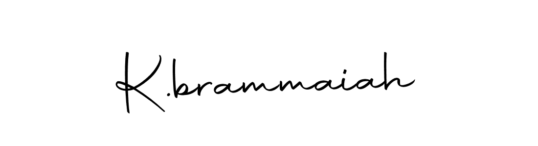 How to make K.brammaiah signature? Autography-DOLnW is a professional autograph style. Create handwritten signature for K.brammaiah name. K.brammaiah signature style 10 images and pictures png