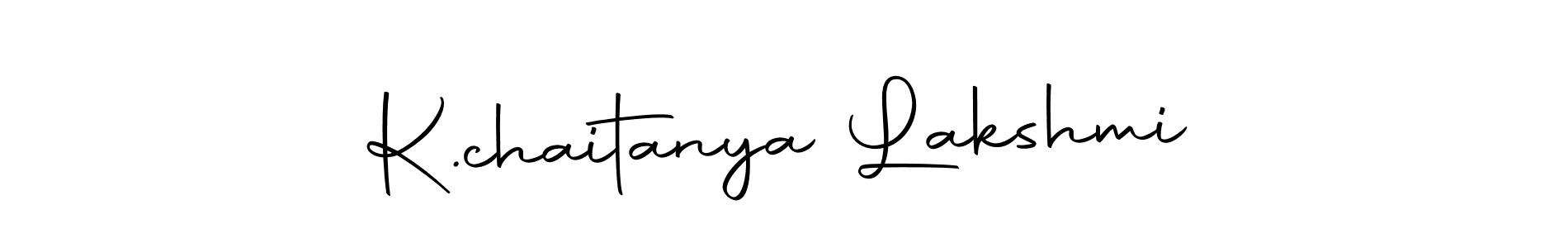 Design your own signature with our free online signature maker. With this signature software, you can create a handwritten (Autography-DOLnW) signature for name K.chaitanya Lakshmi. K.chaitanya Lakshmi signature style 10 images and pictures png