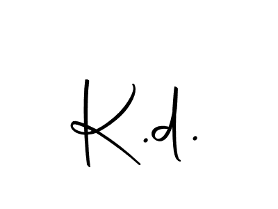 This is the best signature style for the K.d. name. Also you like these signature font (Autography-DOLnW). Mix name signature. K.d. signature style 10 images and pictures png