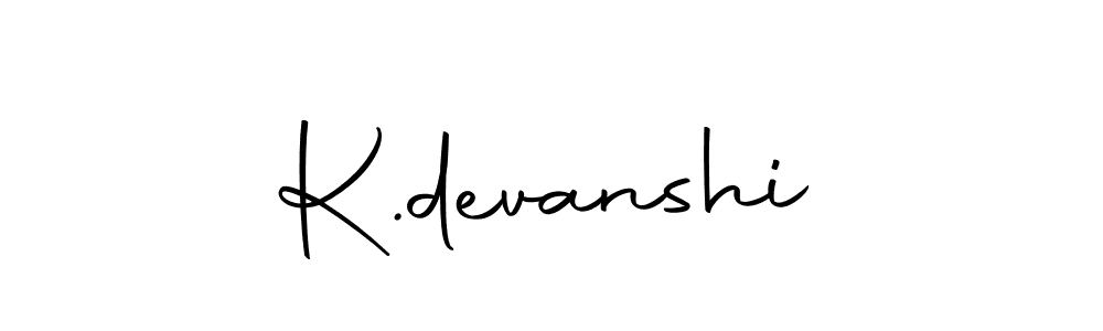 How to make K.devanshi signature? Autography-DOLnW is a professional autograph style. Create handwritten signature for K.devanshi name. K.devanshi signature style 10 images and pictures png