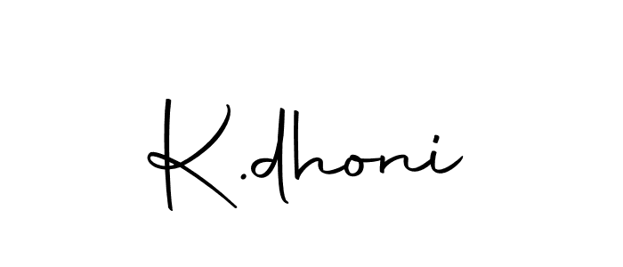 Create a beautiful signature design for name K.dhoni. With this signature (Autography-DOLnW) fonts, you can make a handwritten signature for free. K.dhoni signature style 10 images and pictures png