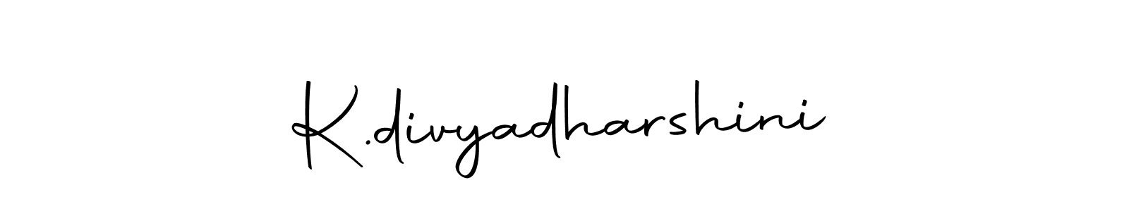 Create a beautiful signature design for name K.divyadharshini. With this signature (Autography-DOLnW) fonts, you can make a handwritten signature for free. K.divyadharshini signature style 10 images and pictures png