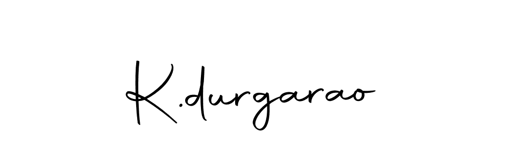 Make a beautiful signature design for name K.durgarao. With this signature (Autography-DOLnW) style, you can create a handwritten signature for free. K.durgarao signature style 10 images and pictures png