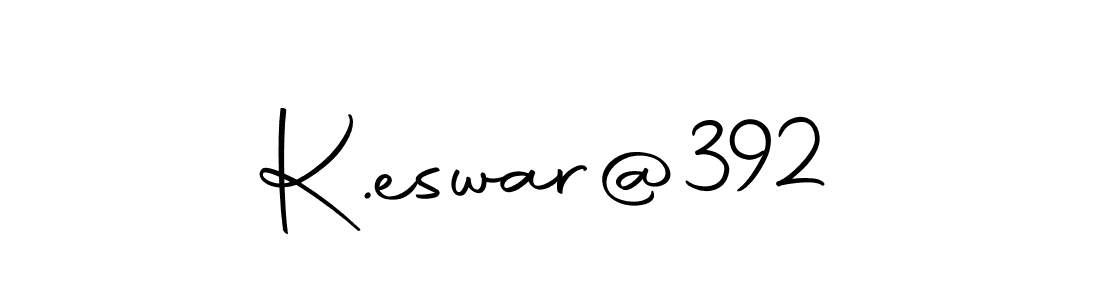 How to make K.eswar@392 name signature. Use Autography-DOLnW style for creating short signs online. This is the latest handwritten sign. K.eswar@392 signature style 10 images and pictures png