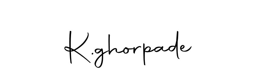 Create a beautiful signature design for name K.ghorpade. With this signature (Autography-DOLnW) fonts, you can make a handwritten signature for free. K.ghorpade signature style 10 images and pictures png