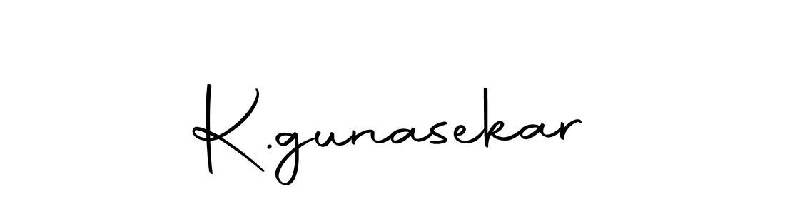 How to make K.gunasekar name signature. Use Autography-DOLnW style for creating short signs online. This is the latest handwritten sign. K.gunasekar signature style 10 images and pictures png