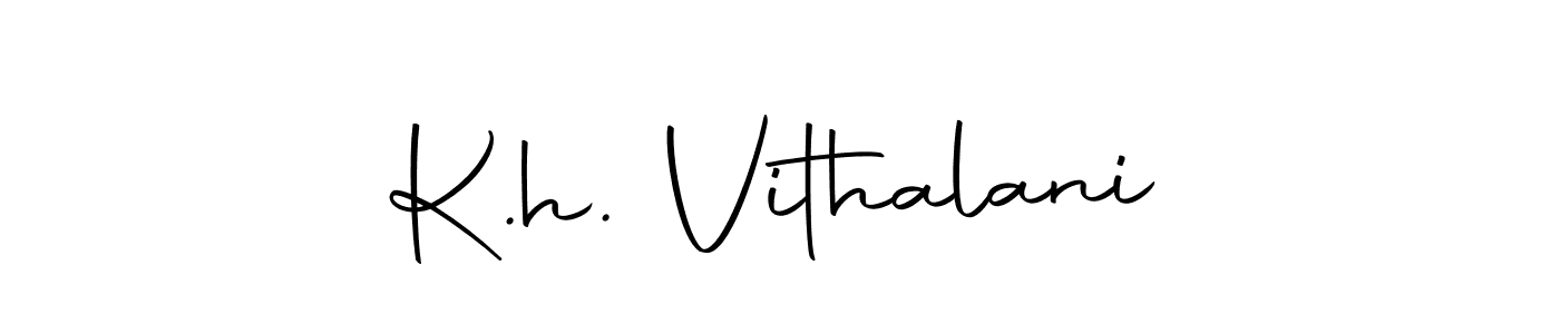 Make a beautiful signature design for name K.h. Vithalani. With this signature (Autography-DOLnW) style, you can create a handwritten signature for free. K.h. Vithalani signature style 10 images and pictures png