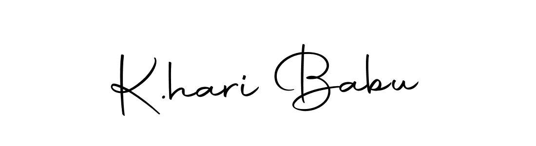 Create a beautiful signature design for name K.hari Babu. With this signature (Autography-DOLnW) fonts, you can make a handwritten signature for free. K.hari Babu signature style 10 images and pictures png