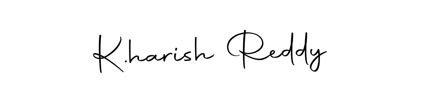 The best way (Autography-DOLnW) to make a short signature is to pick only two or three words in your name. The name K.harish Reddy include a total of six letters. For converting this name. K.harish Reddy signature style 10 images and pictures png