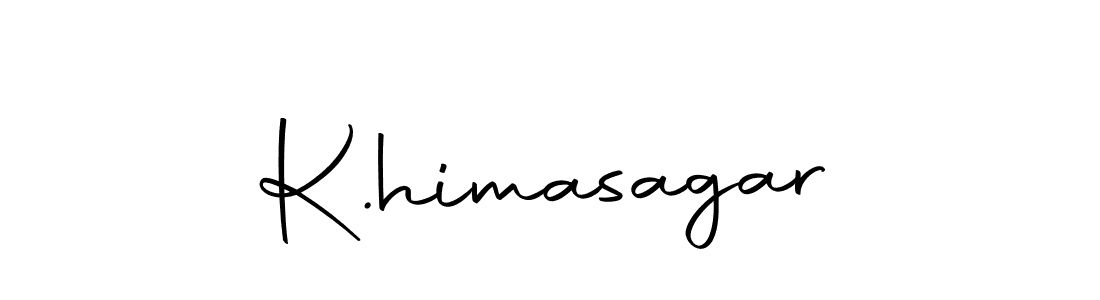 How to make K.himasagar name signature. Use Autography-DOLnW style for creating short signs online. This is the latest handwritten sign. K.himasagar signature style 10 images and pictures png