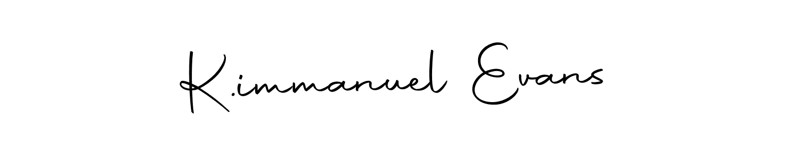 Design your own signature with our free online signature maker. With this signature software, you can create a handwritten (Autography-DOLnW) signature for name K.immanuel Evans. K.immanuel Evans signature style 10 images and pictures png
