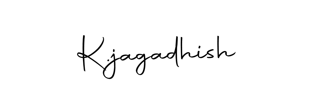 You should practise on your own different ways (Autography-DOLnW) to write your name (K.jagadhish) in signature. don't let someone else do it for you. K.jagadhish signature style 10 images and pictures png