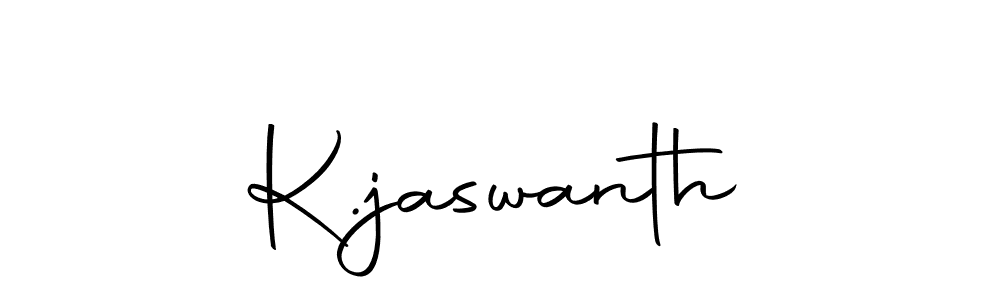 Create a beautiful signature design for name K.jaswanth. With this signature (Autography-DOLnW) fonts, you can make a handwritten signature for free. K.jaswanth signature style 10 images and pictures png
